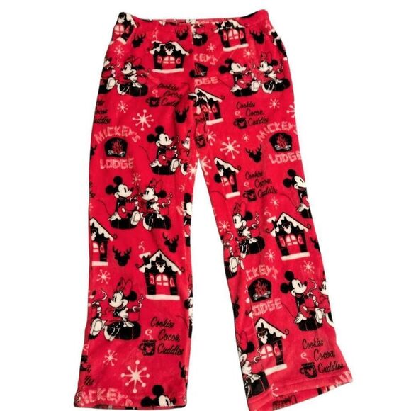 Disney Mickey Mouse & Minnie Mouse Christmas Pajama Pants - Picture 2 of 8